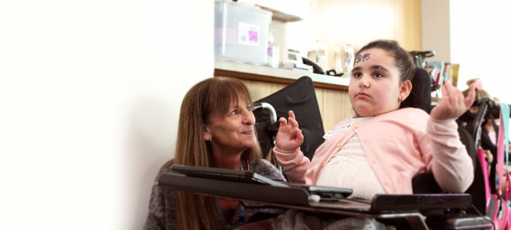 Carer with disabled child